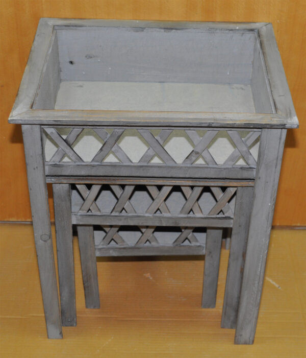 WOODEN TABLE STORAGE:S/3 (A18054)