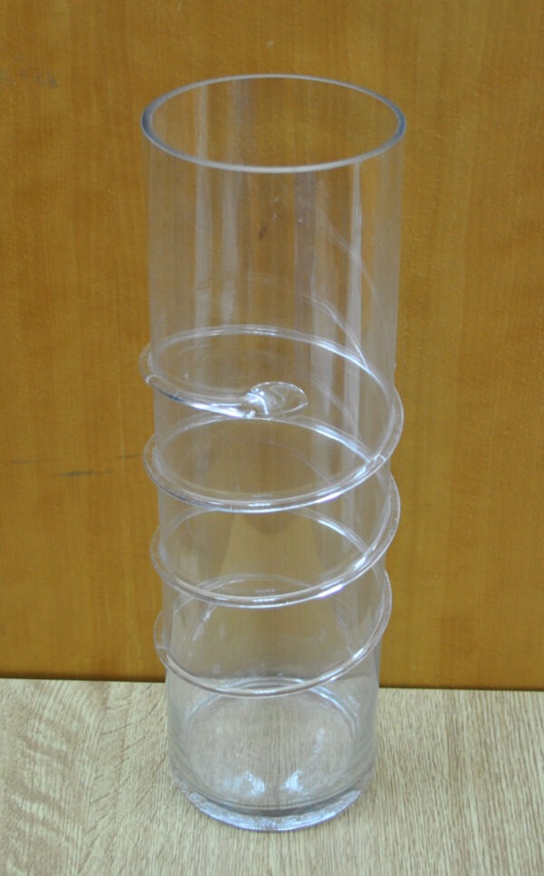 GLASS VASE:12*40CM (1240CS)