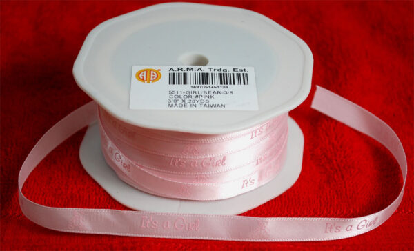 RIBBON:20YD (5511-GIRL/BEAR-3/8)