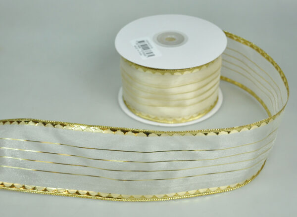 RIBBON W/WIRE EDGE:6.5CMx25Y (2119/RIB)